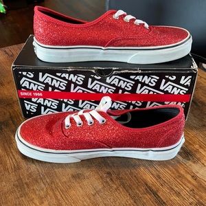 Vans Ruby Red glitter